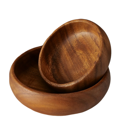 Duo de coupelles, bois d'acacia