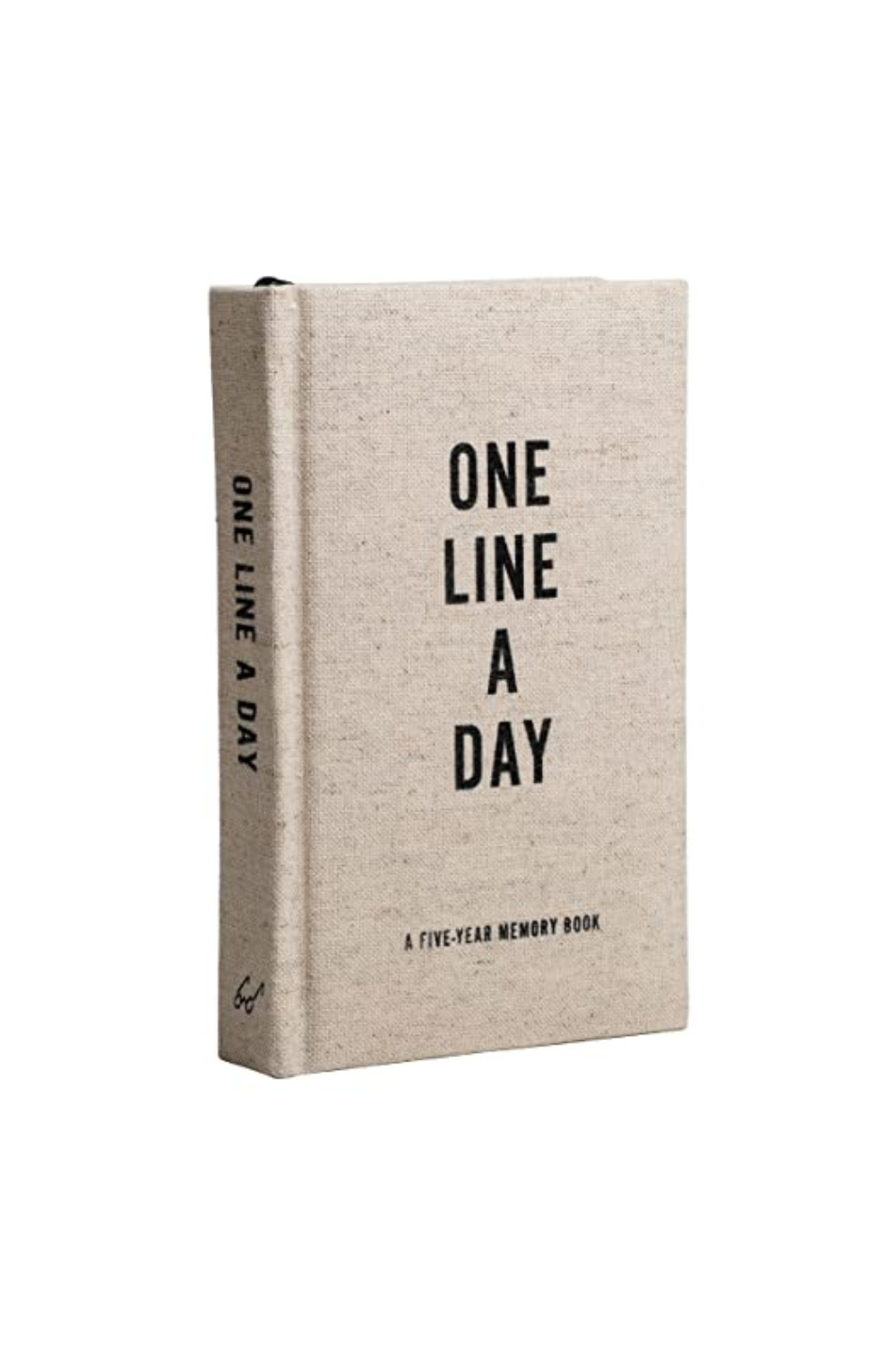 Book " One line a day" couverture, en lin beige